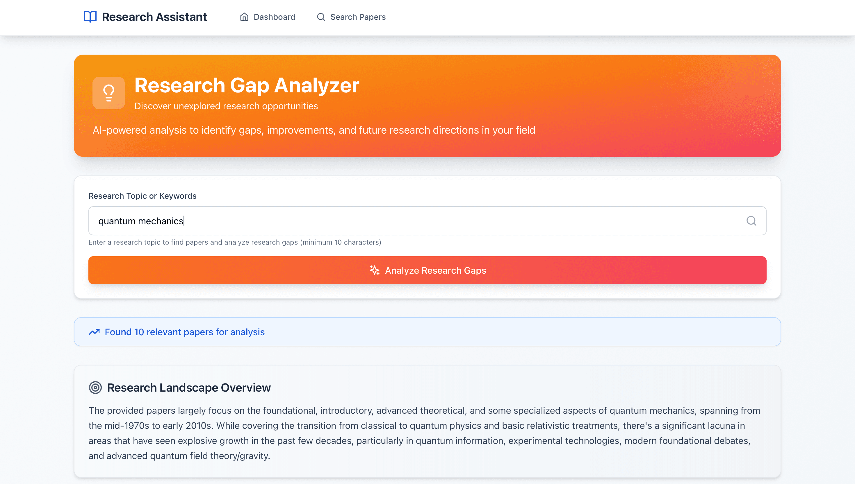 Research Gap Analyze